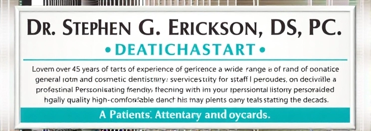 Dr. Stephen G. Erickson, DDS., PC - Professional dental clinic exterior with modern facilities