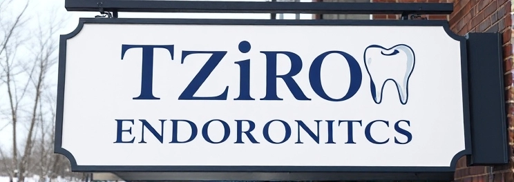 Tziros Endodontics - Professional dental clinic exterior with modern facilities