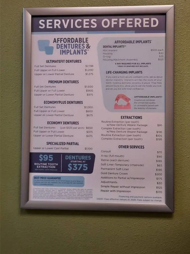 Affordable Dentures & Implants