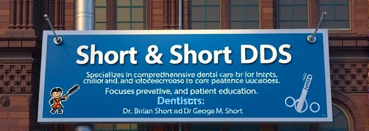 Short & Short DDS - Professional dental clinic exterior with modern facilities