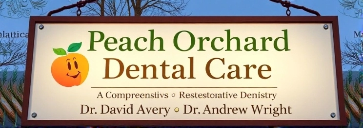 Peach Orchard Dental Care - Professional dental clinic exterior with modern facilities