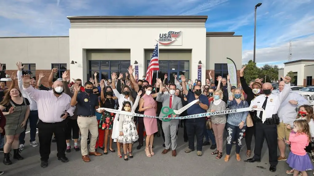 USA Dental - Professional dental clinic exterior with modern facilities
