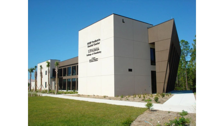 UF Health NCEF Pediatric Dental Center - Professional dental clinic exterior with modern facilities