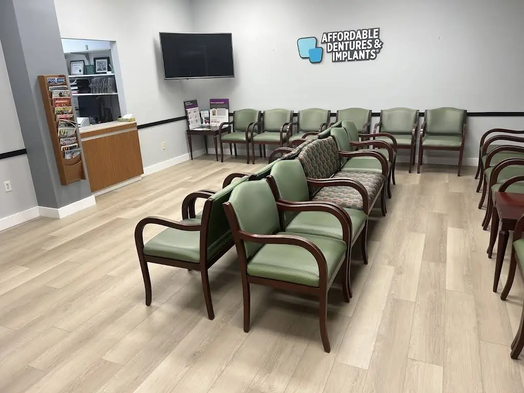 Affordable Dentures & Implants - Professional dental clinic exterior with modern facilities