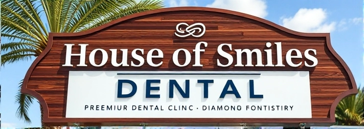 House of Smiles Dental - Professional dental clinic exterior with modern facilities