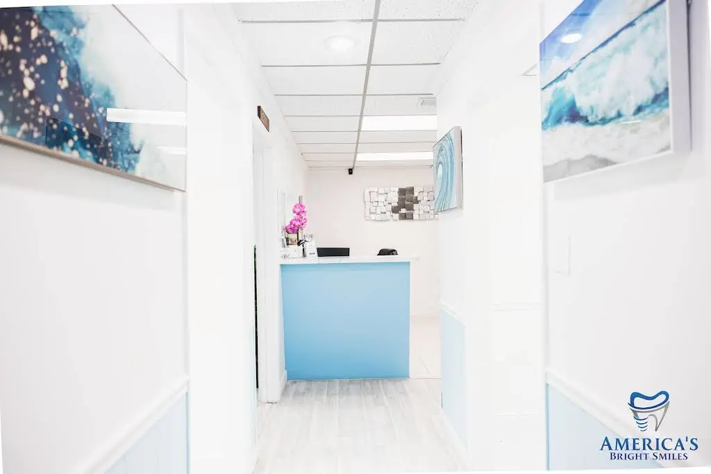 America's Bright Smiles - Professional dental clinic exterior with modern facilities