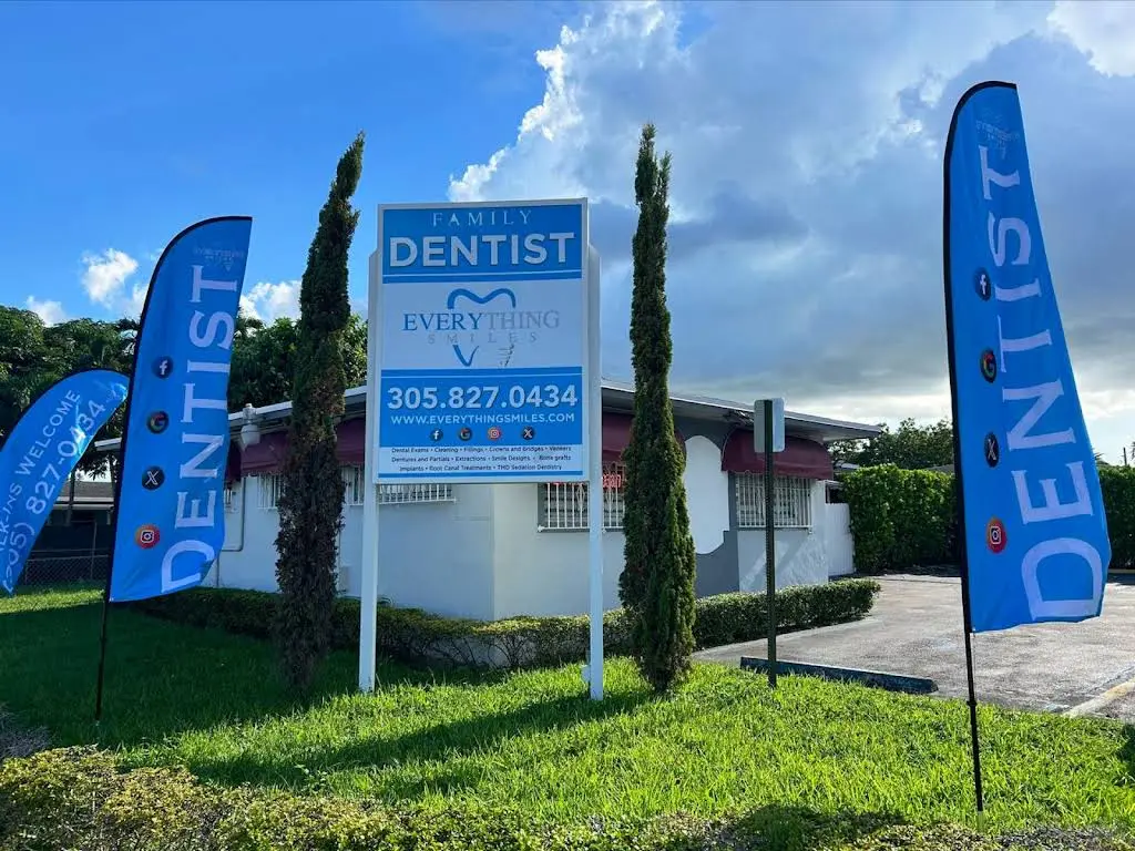 Everything Smiles - Professional dental clinic exterior with modern facilities
