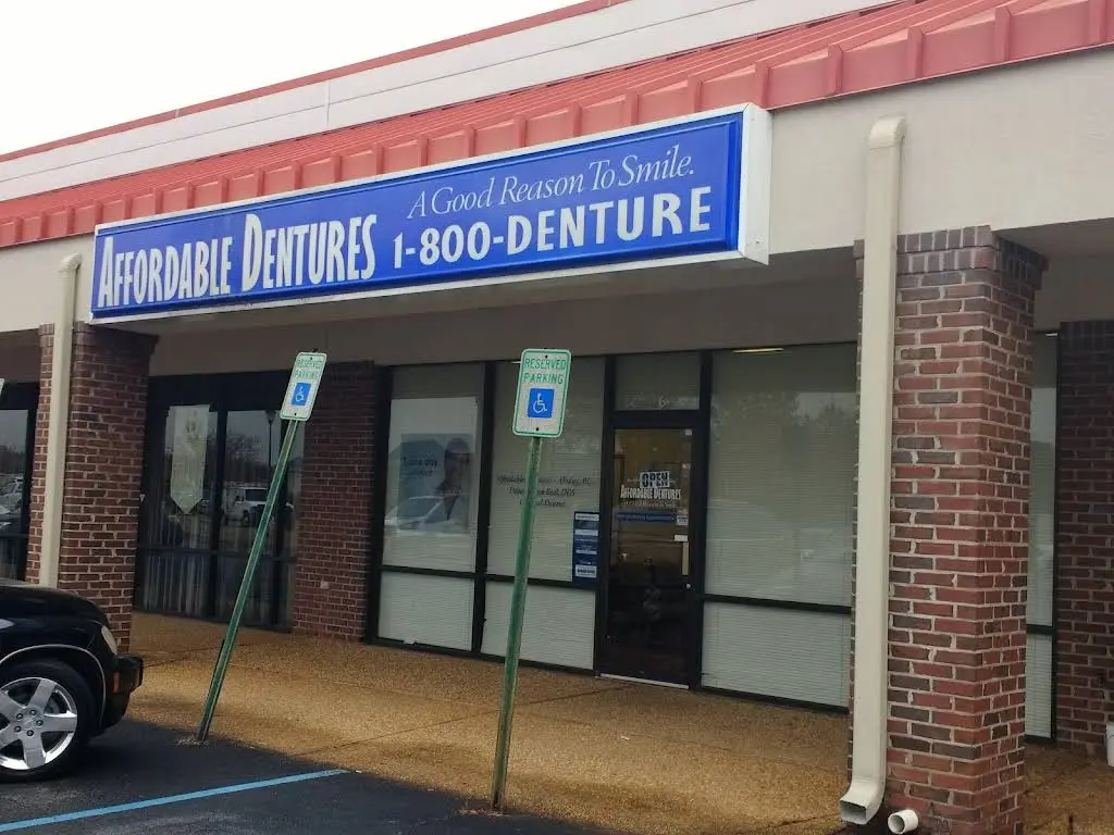 Affordable Dentures & Implants - Professional dental clinic exterior with modern facilities