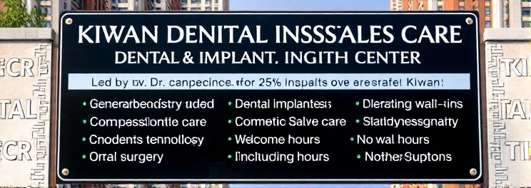 Kiwan Dental Care & Dental Implants Center - Professional dental clinic exterior with modern facilities