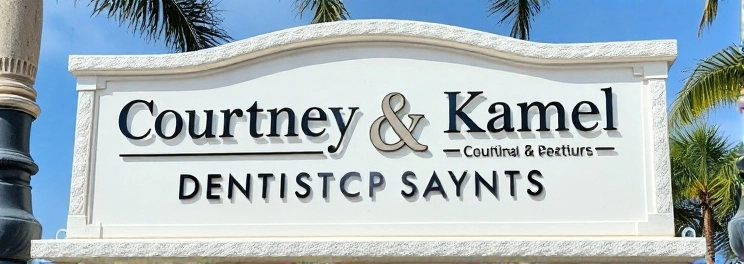 Courtney and Kamel - Professional dental clinic exterior with modern facilities