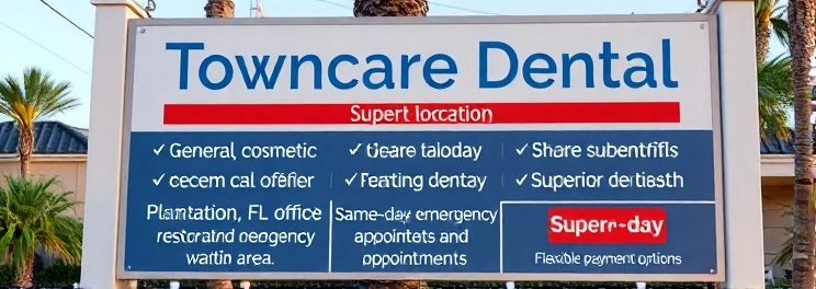 Towncare Dental - Professional dental clinic exterior with modern facilities