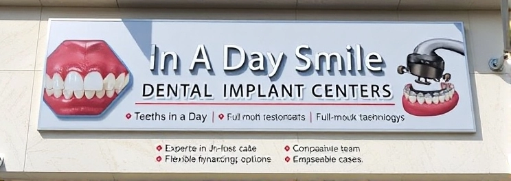 In A Day Smile Dental Implant Centers - Professional dental clinic exterior with modern facilities