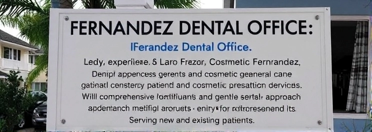 Fernandez Dental Office - Professional dental clinic exterior with modern facilities