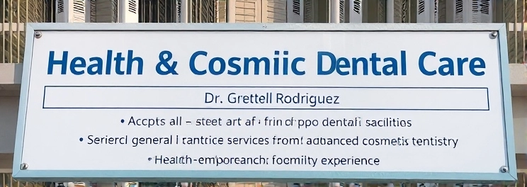 Health & Cosmetic Dental Care - Professional dental clinic exterior with modern facilities